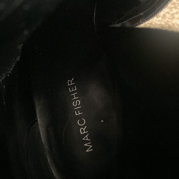 MARC FISHER Laboni Leather Combat Boots 10 - Picture 9 of 10